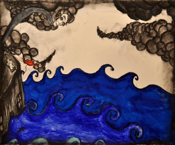 Brent Green, notes from Gravity Was Everywhere Back Then, 2010, Paint on board